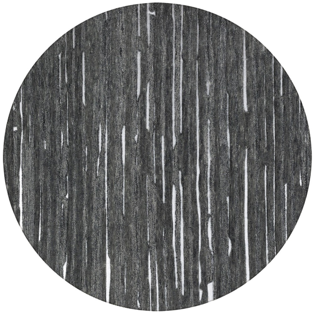 Vibes VB1 Black 8' x 8' Round Rug