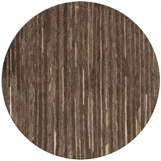 Vibes VB1 Chocolate 4' x 4' Round Rug