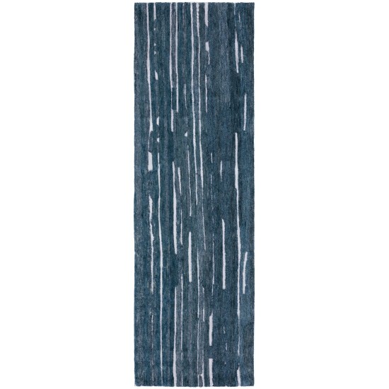 Vibes VB1 Navy 2'6" x 16' Runner Rug