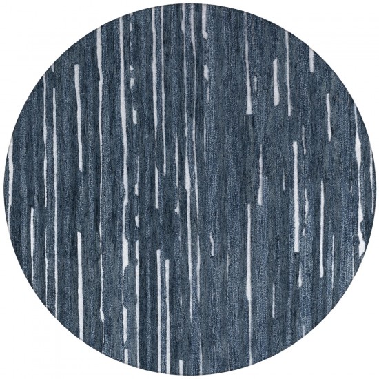 Vibes VB1 Navy 4' x 4' Round Rug