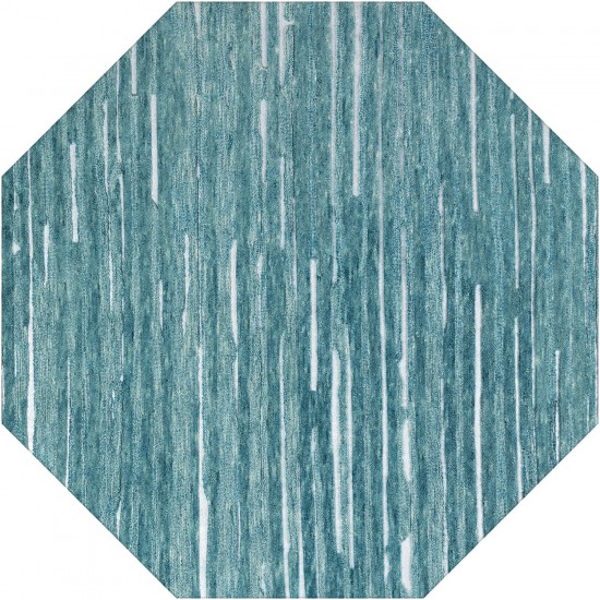 Vibes VB1 Teal 10' x 10' Octagon Rug