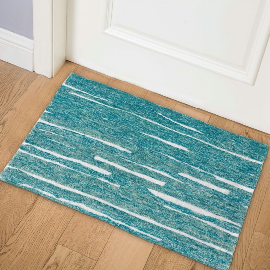 Vibes VB1 Teal 2' x 3' Rug