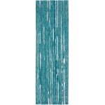 Vibes VB1 Teal 2'3" x 7'6" Runner Rug