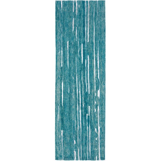 Vibes VB1 Teal 2'3" x 7'6" Runner Rug