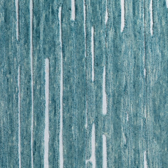 Vibes VB1 Teal 2'3" x 7'6" Runner Rug