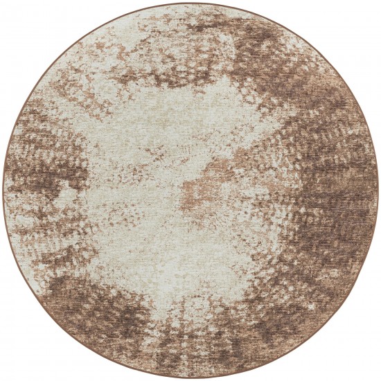 Winslow WL1 Chocolate 4' x 4' Round Rug