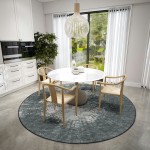 Winslow WL1 Midnight 6' x 6' Round Rug