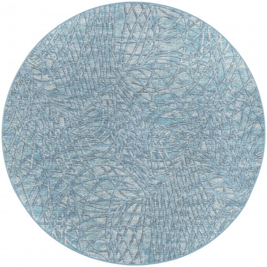 Winslow WL2 Indigo 4' x 4' Round Rug