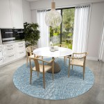 Winslow WL2 Indigo 8' x 8' Round Rug