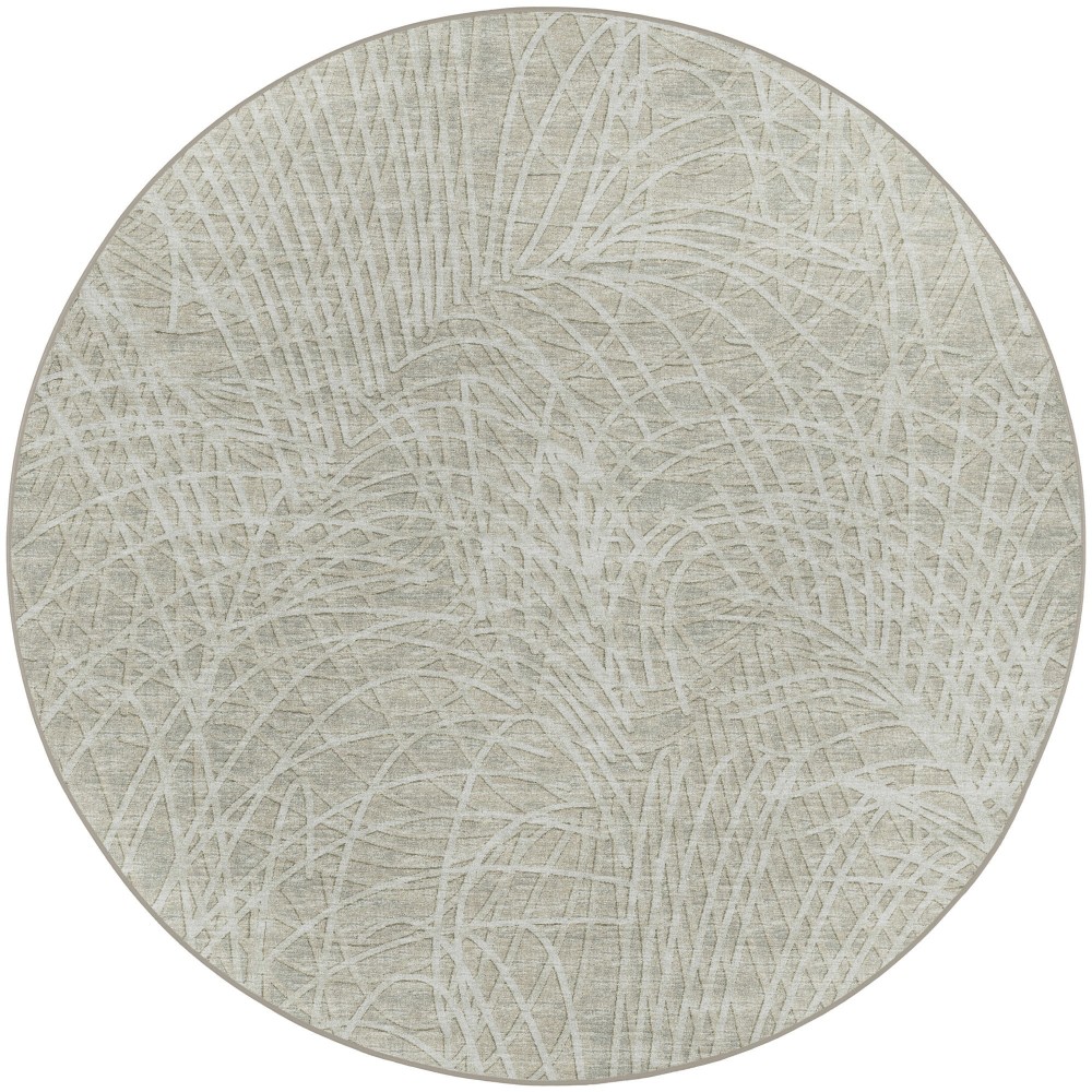 Winslow WL2 Taupe 6' x 6' Round Rug