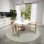 Winslow WL2 Taupe 6' x 6' Round Rug