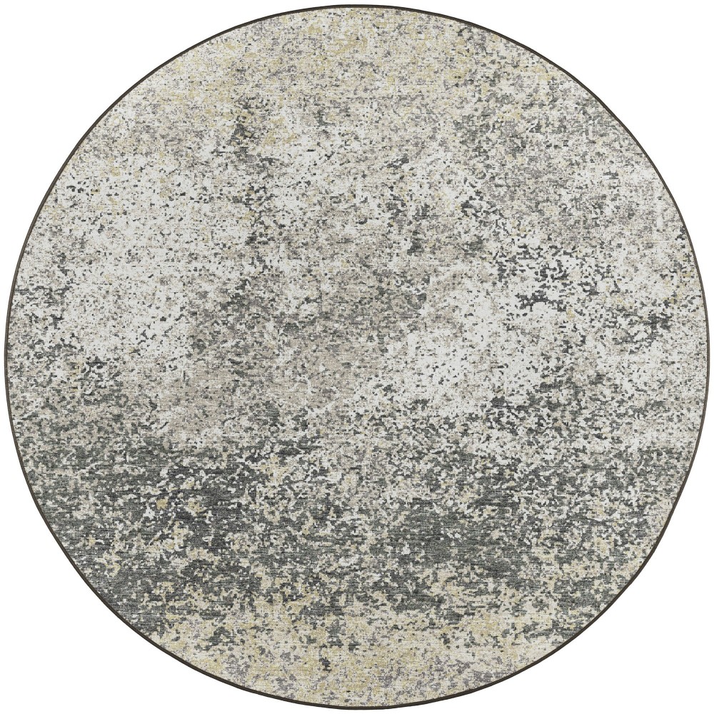 Winslow WL3 Graphite 4' x 4' Round Rug