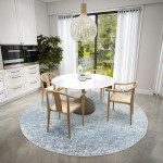 Winslow WL3 Sky 6' x 6' Round Rug