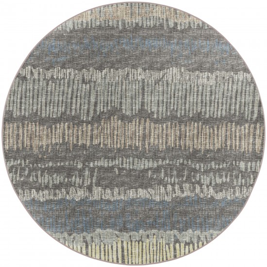 Winslow WL4 Charcoal 10' x 10' Round Rug