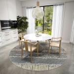 Winslow WL4 Charcoal 4' x 4' Round Rug