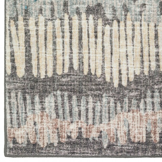 Winslow WL4 Charcoal 4' x 4' Round Rug