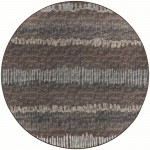 Winslow WL4 Coffee 4' x 4' Round Rug