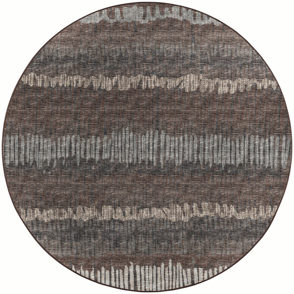 Winslow WL4 Coffee 8' x 8' Round Rug