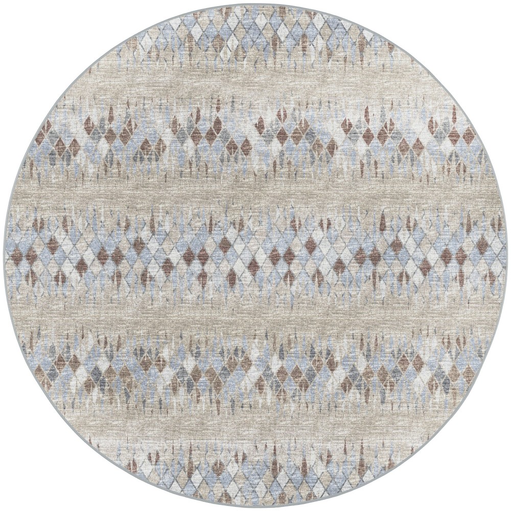 Winslow WL5 Taupe 10' x 10' Round Rug