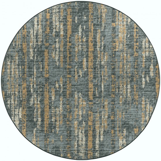 Winslow WL6 Charcoal 6' x 6' Round Rug