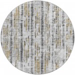 Winslow WL6 Grey 4' x 4' Round Rug