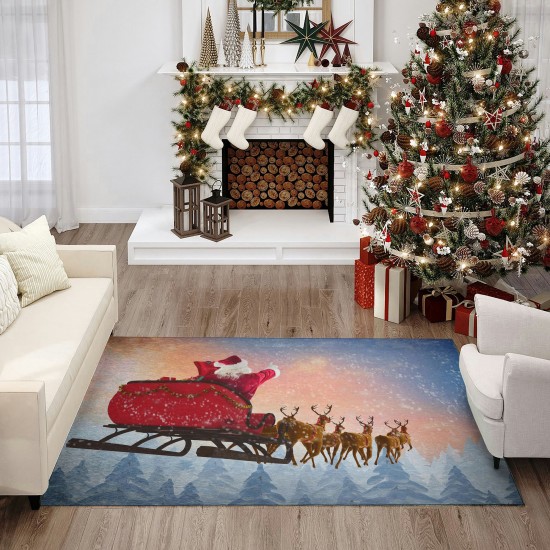 Indoor/Outdoor Wonderland WN1 Twilight Washable 30" x 46" Rug