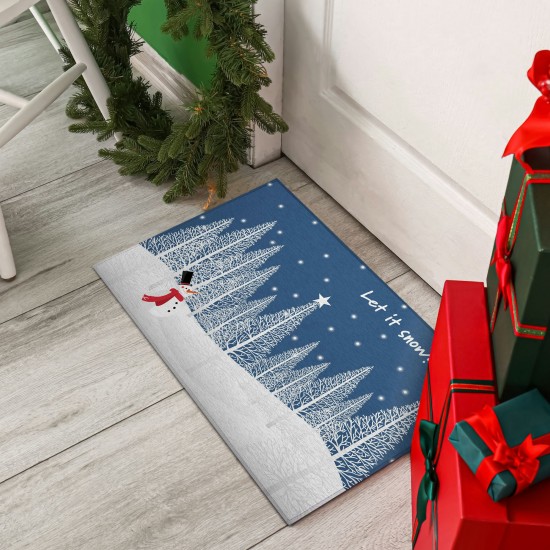 Indoor/Outdoor Wonderland WN12 Navy Washable 1'8" x 2'6" Rug