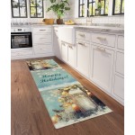 Indoor/Outdoor Wonderland WN3 Skydust Washable 2'3" x 7'6" Runner Rug