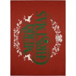 Indoor/Outdoor Wonderland WN6 Red Washable 5\' x 7\'6" Rug