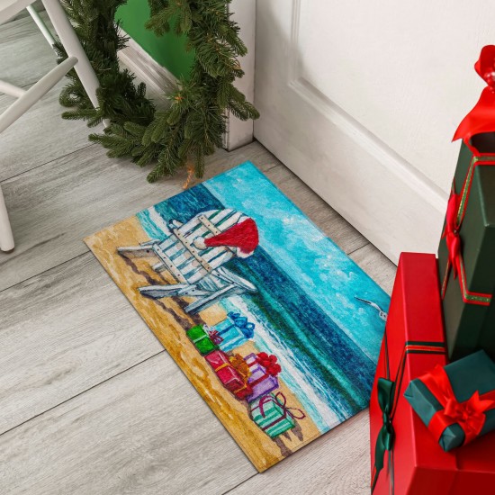 Indoor/Outdoor Wonderland WN9 Ocean Washable 1'8" x 2'6" Rug