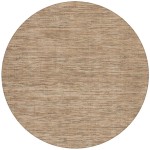 Zion ZN1 Chocolate 4' x 4' Round Rug