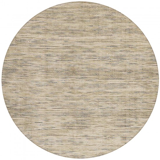 Zion ZN1 Mushroom 4' x 4' Round Rug