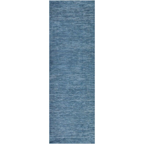 Zion ZN1 Navy 2'3" x 7'6" Runner Rug