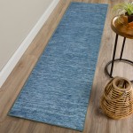 Zion ZN1 Navy 2'6" x 10' Runner Rug