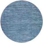 Zion ZN1 Navy 4' x 4' Round Rug