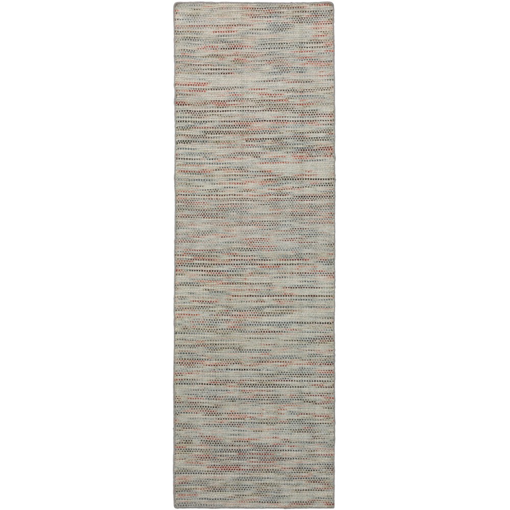 Zion ZN1 Silver 2'6" x 10' Runner Rug
