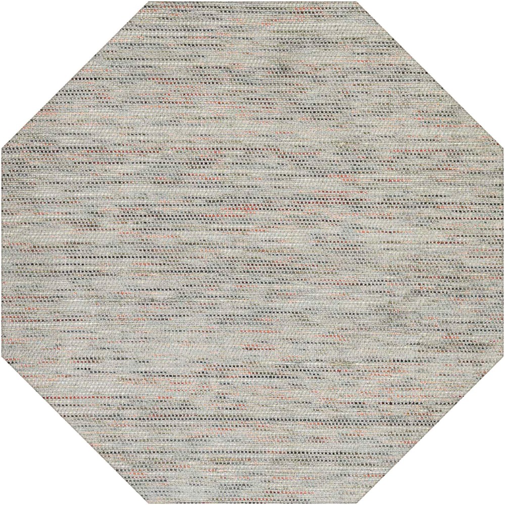 Zion ZN1 Silver 4' x 4' Octagon Rug