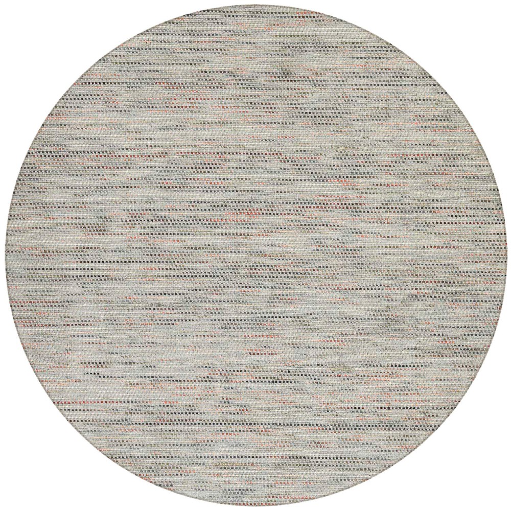 Zion ZN1 Silver 6' x 6' Round Rug