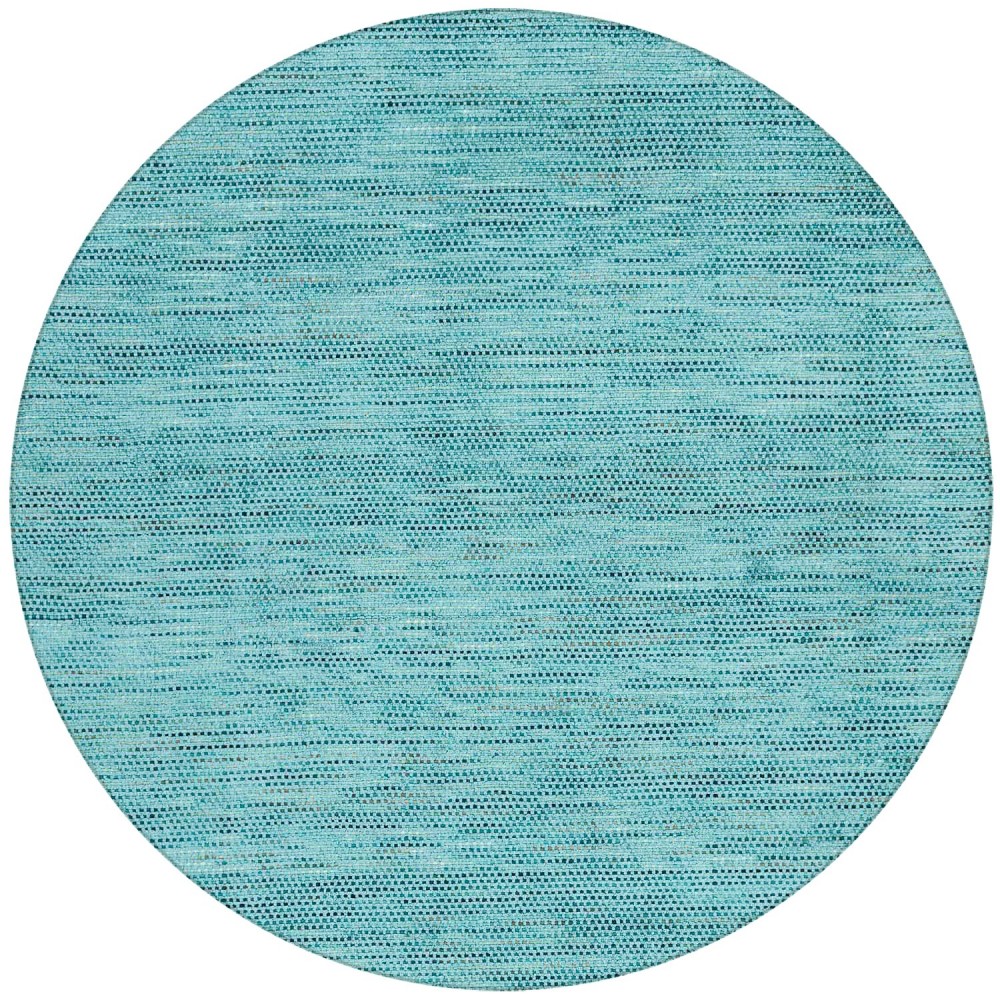 Zion ZN1 Teal 10' x 10' Round Rug