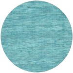 Zion ZN1 Teal 12' x 12' Round Rug
