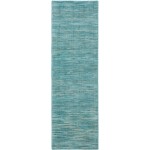 Zion ZN1 Teal 2'6" x 10' Runner Rug