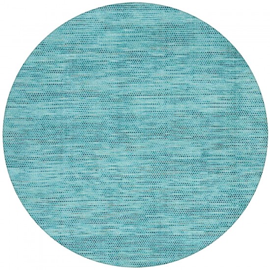 Zion ZN1 Teal 4' x 4' Round Rug