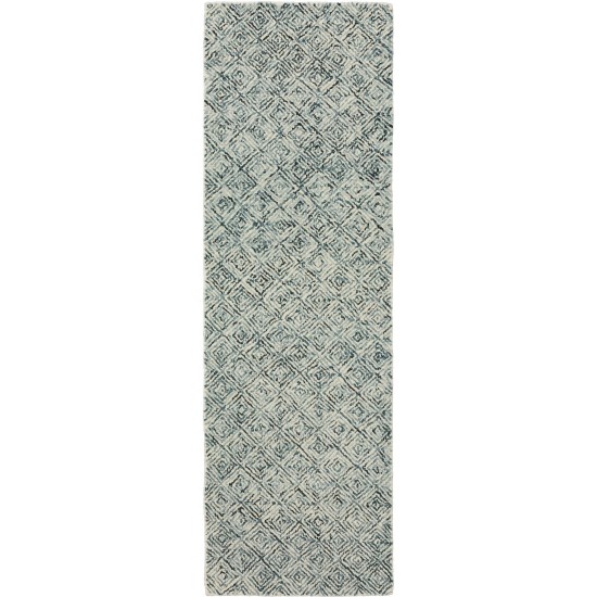 Zoe ZZ1 Charcoal 2'3" x 7'6" Runner Rug