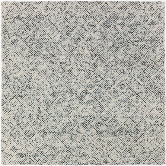 Zoe ZZ1 Charcoal 4' x 4' Square Rug