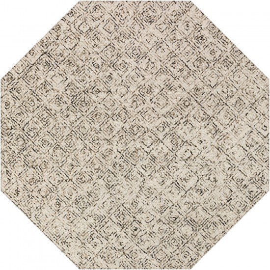 Zoe ZZ1 Chocolate 10' x 10' Octagon Rug