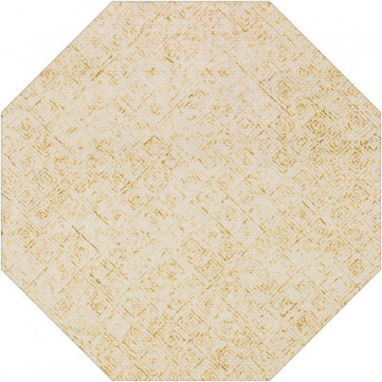 Zoe ZZ1 Gold 10' x 10' Octagon Rug