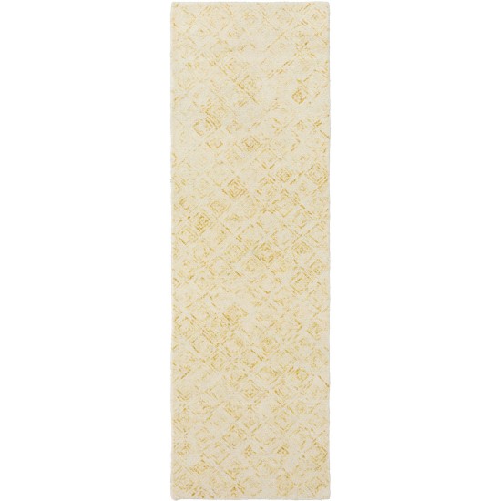 Zoe ZZ1 Gold 2'3" x 7'6" Runner Rug