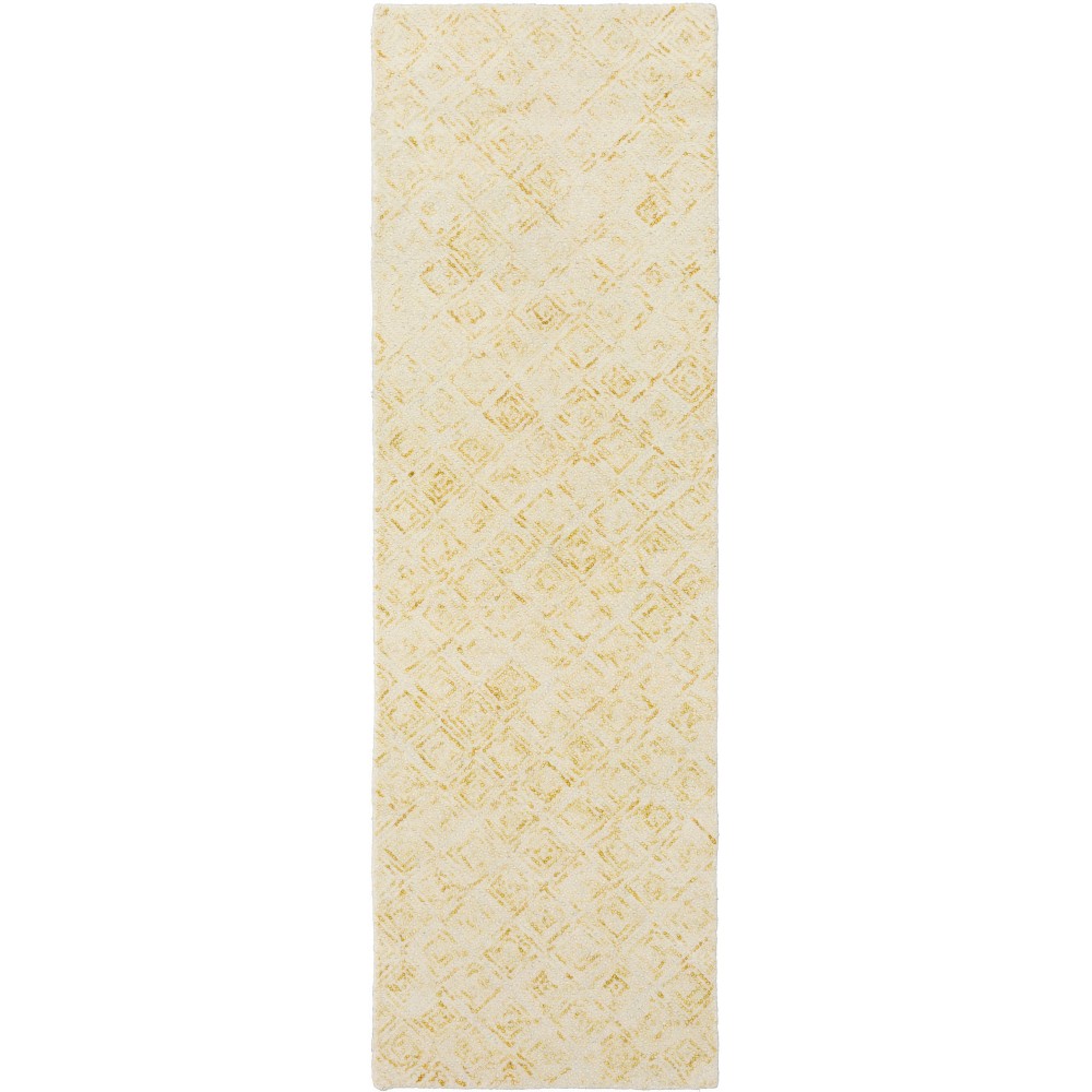 Zoe ZZ1 Gold 2'3" x 7'6" Runner Rug