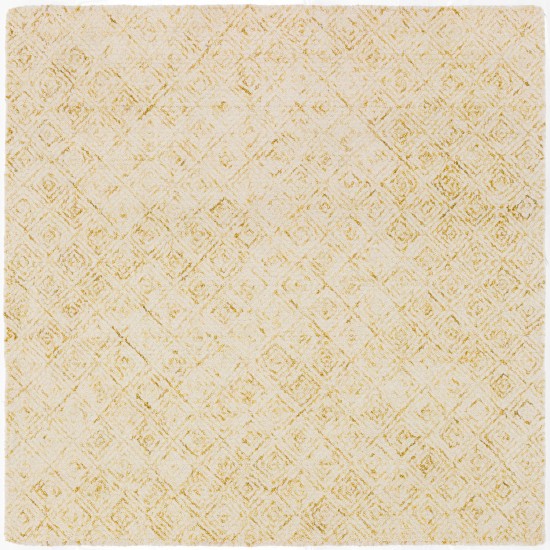 Zoe ZZ1 Gold 4' x 4' Square Rug