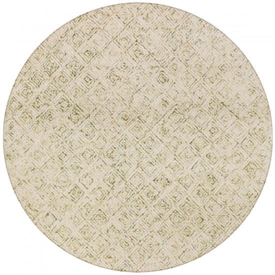 Zoe ZZ1 Lime 12' x 12' Round Rug